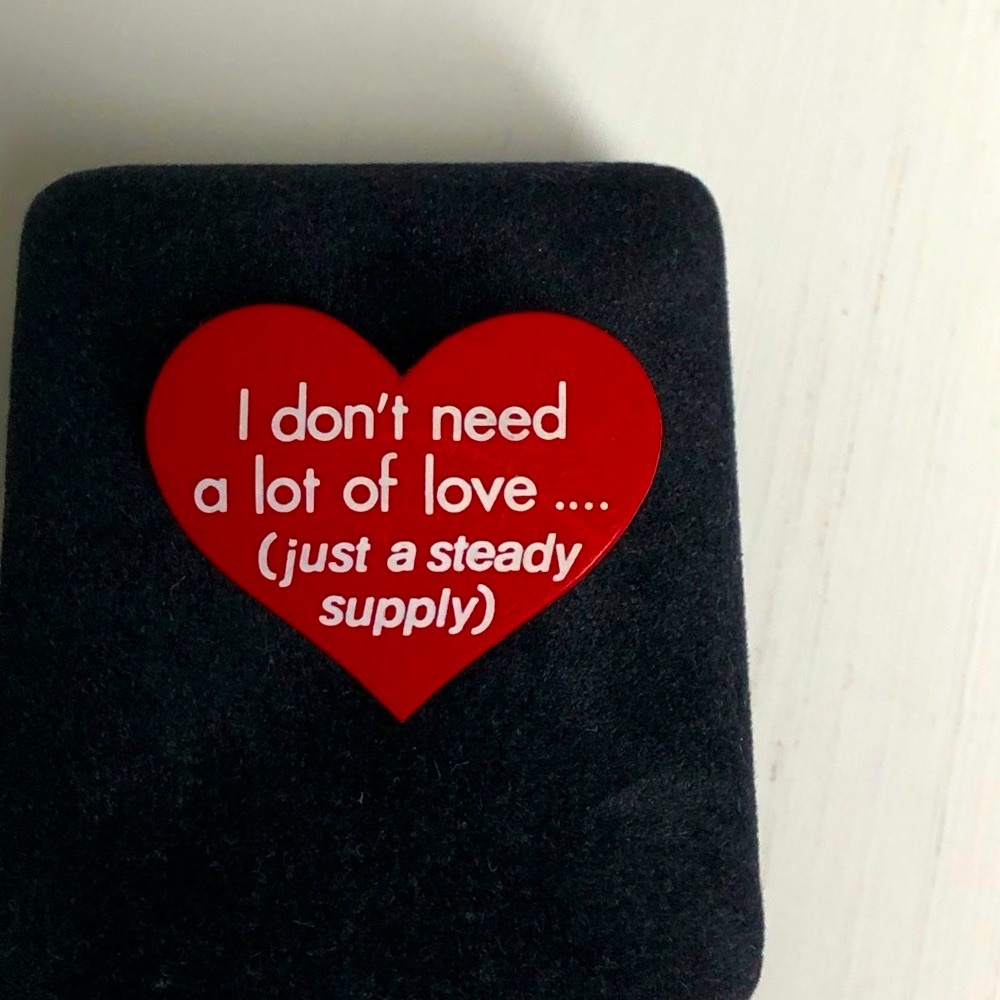 ❤️Vintage 1980’s Red Heart Brooch Pin